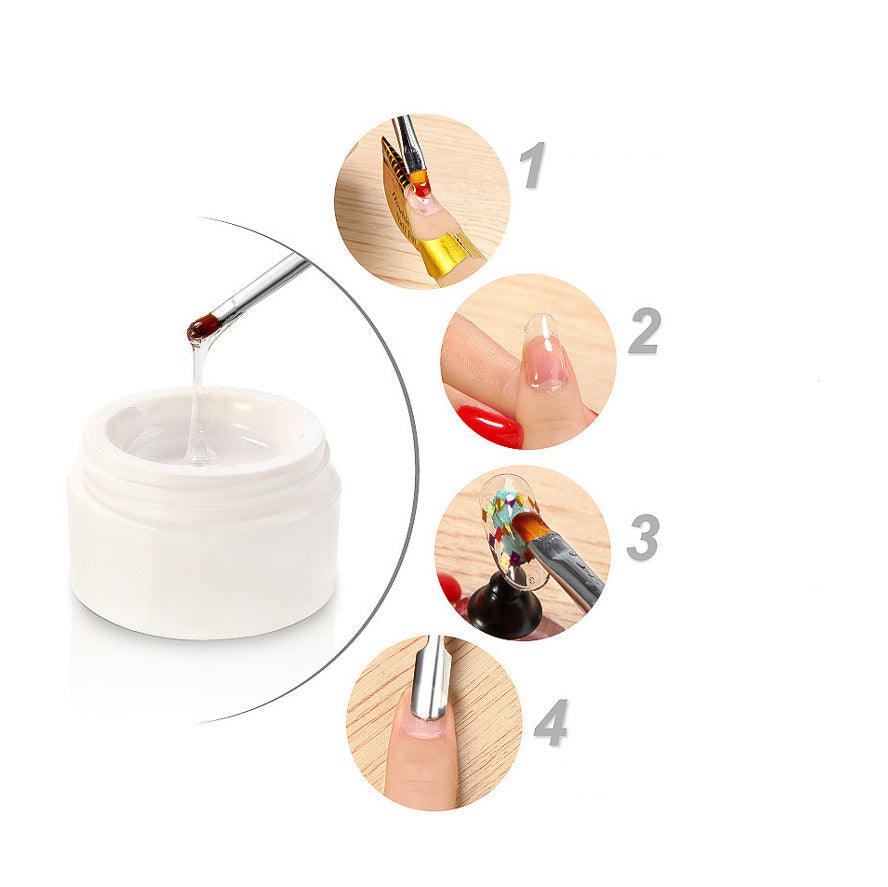 High Quality Three Colors Removable Nail Extension Gel UV Gel Nail Art Tips Nail Salon Tools Builder Manicure Base Coat