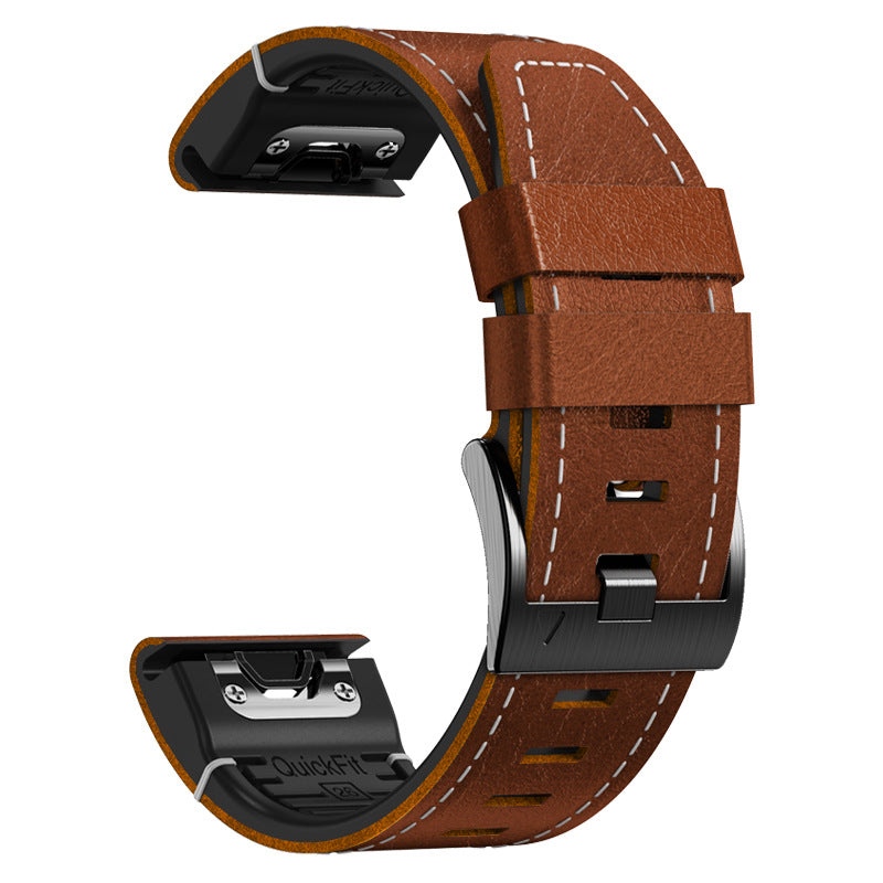 22 26mm Leather Watch Strap