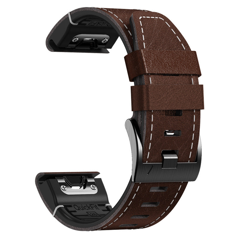 22 26mm Leather Watch Strap