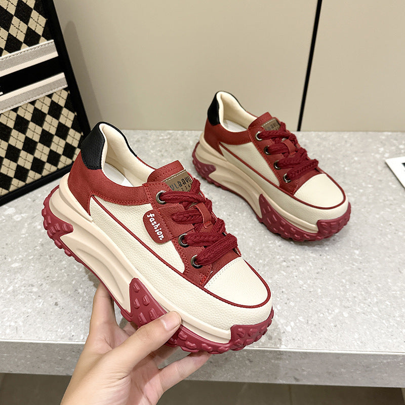 Simple Fashionable All-match Sports Breathable White Shoes