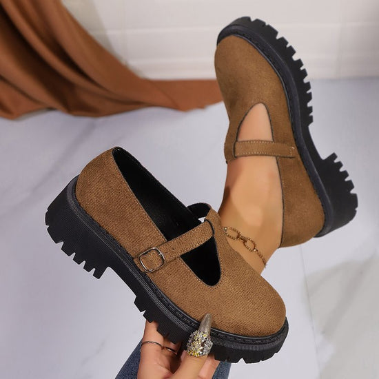 Word Buckle Stylish Casual Shoes Women