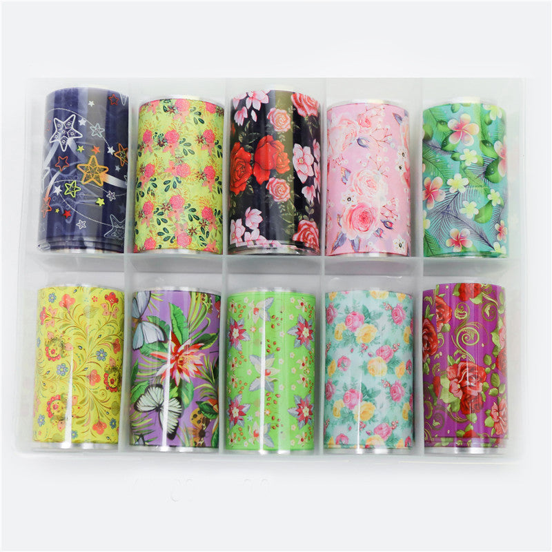 Transfer Paper Flower Star Sticker Net Red Nail Sticker