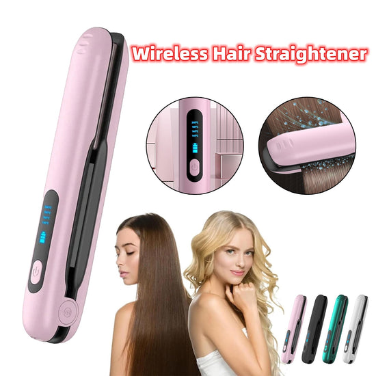 Portable Cordless Curler Dry And Wet Uses