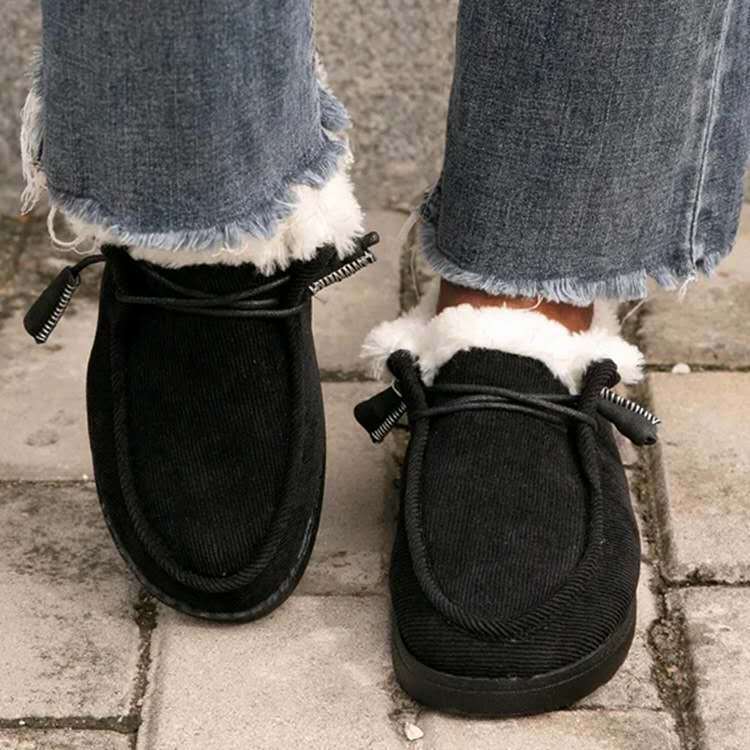 Flat warm cotton shoes cross-border ladies flat shoes