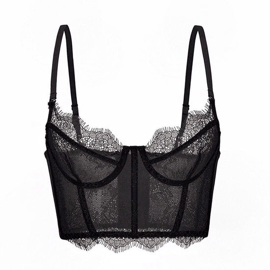 Gathered Slim Sexy Ultra-thin Breathable Underwear Vest Bra