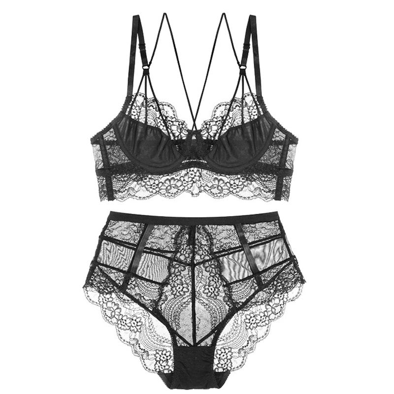 No Sponge Thin Underwear Women's Bra Set