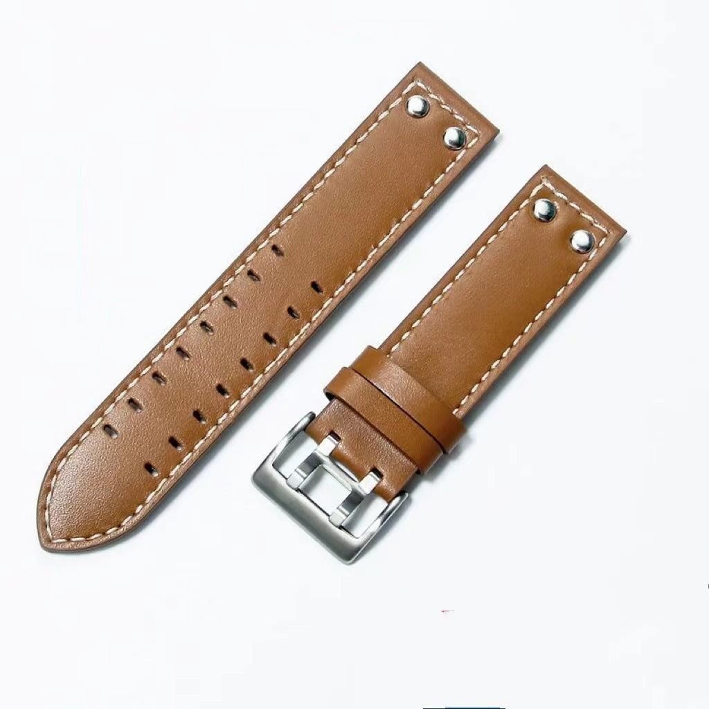 Suitable For Khaki Field First Layer Cowhide Watch Strap 22 Mm20mm