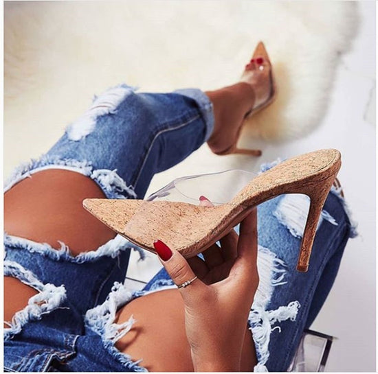 Ladies pointed toe stiletto shoes