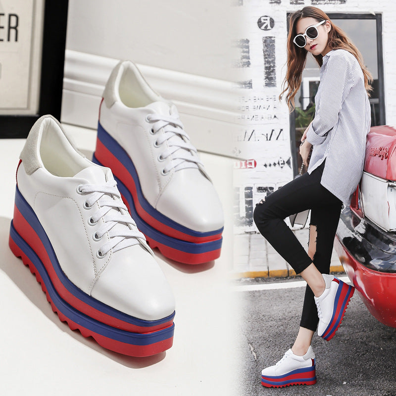 Ladies High-heeled Single Shoes Wedge Casual