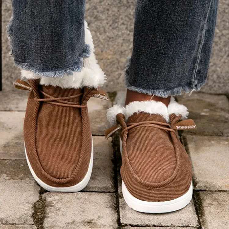 Flat warm cotton shoes cross-border ladies flat shoes