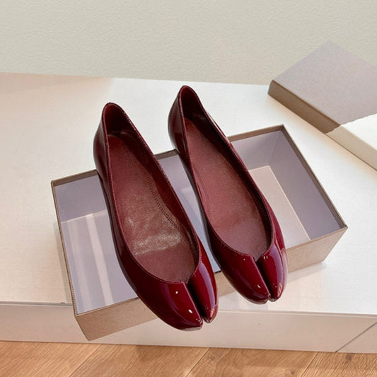 Women's Slip-on Flat Bottom Split Toe Pumps