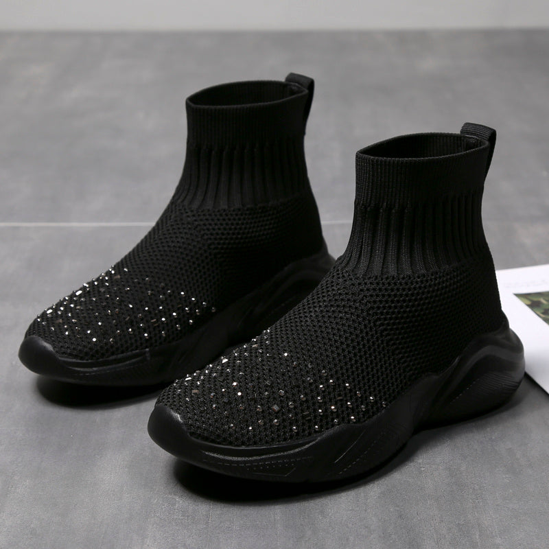 Ladies Flat Lightweight Sneakers Old Beijing Cloth Shoes